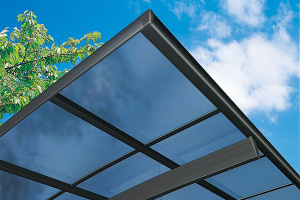 熱線遮断ポリカーボネート板（アースブルーマット調）